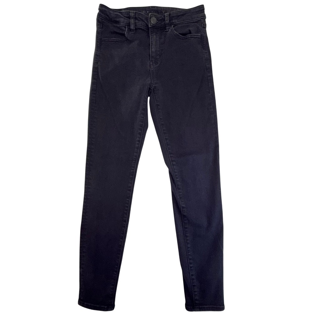 American Eagle Skinny Jeans Womens 4 Short Black Ne(x)t Level Stretch‎ Denim